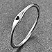 AVECON 925 Sterling Silver Simple Carve Heart Wedding Band Stackable Promise Ring for Her Size 5-10