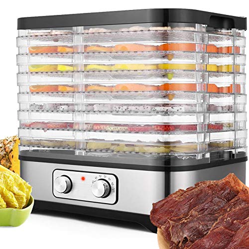 Food Dehydrator with Digital Temperature Control,Electric 7Trays Meat Dehydrator Machine BPA
