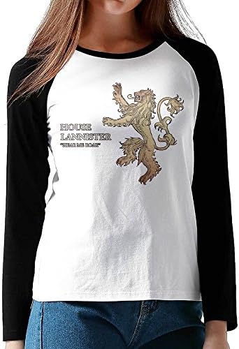 Women Game Of Thrones House Lannister Long Raglan Sleeve Crazy Baseball Shirts