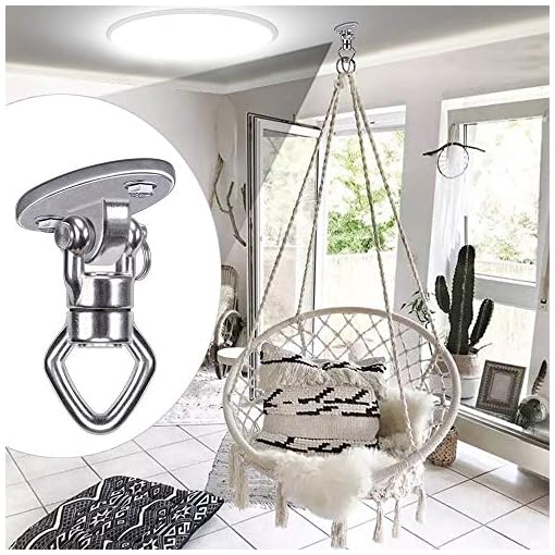 BeneLabel Swing Hanger with 2 Bearing, 800 LB Capacity, Safest Rotational Device Hanging Accessory for Aerial Silks… - Image 4