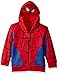 Marvel Toddler Boys' Spiderman Mask Costume Hoodie, Red, 3T
