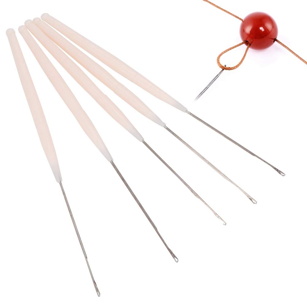 Beading Needles, Tee Hook Threading Needles, Bead Crochet Hook​ for Beads Hole Diameter Below 1.8mm Jewelry Making