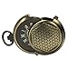 ManChDa Men's Vintage Archaize Bronze Hide Carved Steampunk Chain Mechanical Pocket Watch in Gift Box
