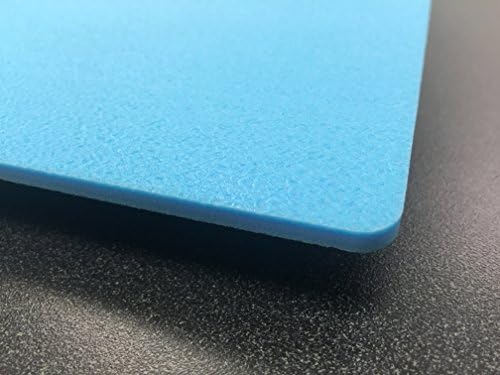 Worldcell Extrusions 3x Expansion Microcellular Extruded Polypropylene PP Sheet Light Large Recyclable Foam Plastic Sheet HDPE Replacement Display Painting 2 mm x 24 x 48 Inch Blue