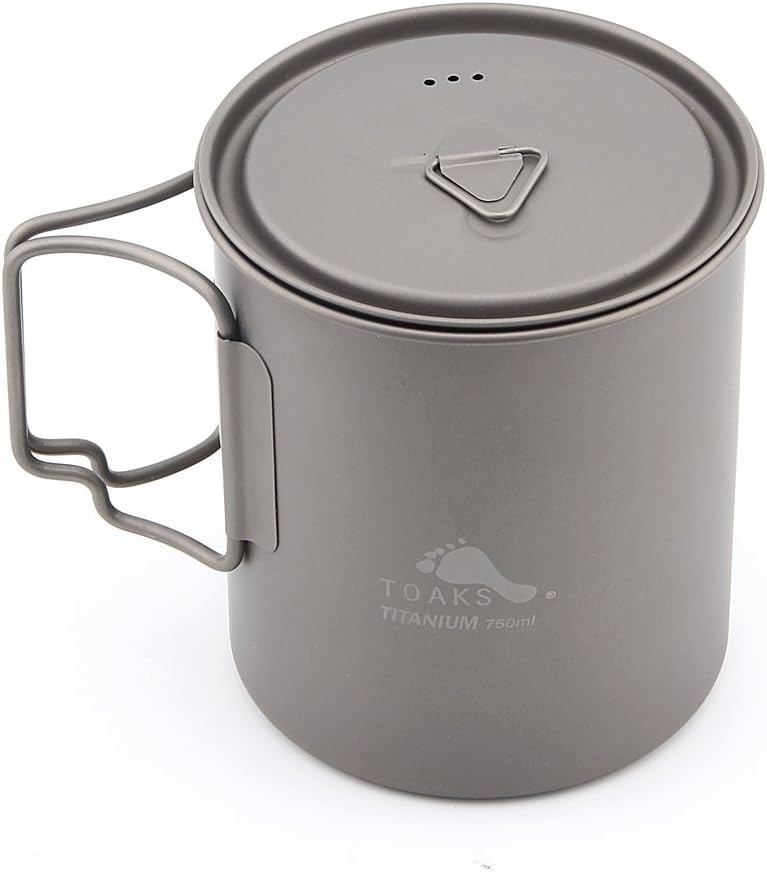 TOAKS Titanium 750ml Pot Backpacking Camping Cookware Ultralight Cup