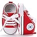 Unisex Baby Girls Boys Canvas Shoes Soft Sole Toddler First Walker Infant Sneaker Newborn Crib Shoes(Red,12-18Month)