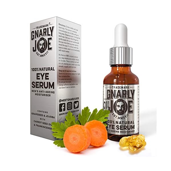 Gnarly-Joe-Concentrated-Eye-Serum-for-Men-100-Natural-Anti-Ageing-and-Anti-Wrinkle-with-Grapeseed-Jojoba-Carrot-Seed-and-Frankincense-30-ml Gnarly Joe Eye Serum for Men. 100% Natural. Anti-Aging, Anti-Wrinkle. Jojoba, Carrot Seed and Frankincense. Concentrated…