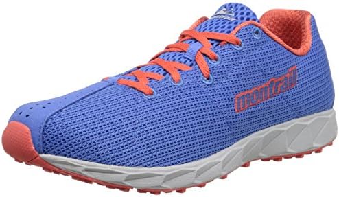 Montrail Womens Rogue Fly Trail Running Shoe, Harbor Blue/Orange, 9.5 M US