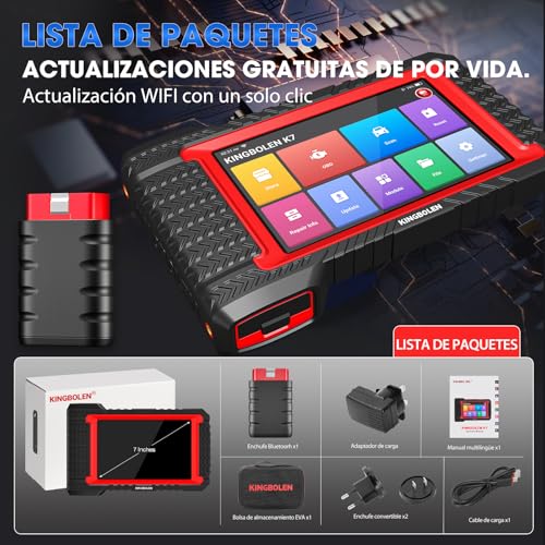 KINGBOLEN K7 OBD2 Multi-brand Car Diagnosis, Bidirectional Car Diagnosis Machine, ECU Coding Online,Full System Diagnosis 31+ Services,Free Updates for Life
