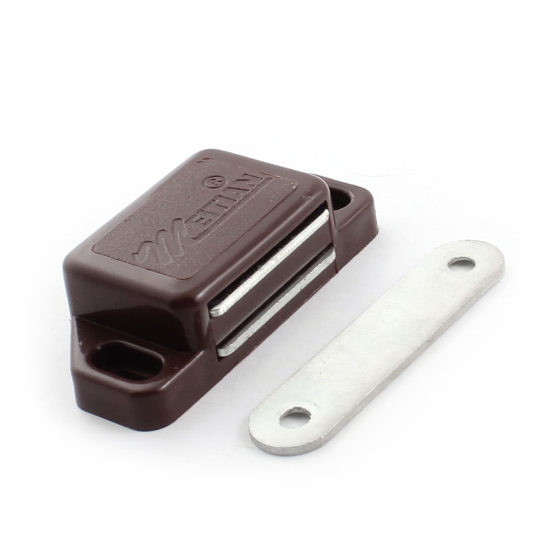 Sourcingmap Cabinet Door Brown Metal Single Magnetic Catch Latch 58mm Length
