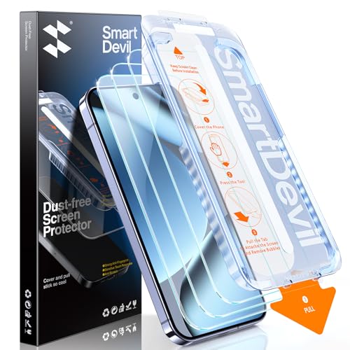 SMARTDEVIL 2Pack for Google Pixel 4 Pro Screen Protector with 2Pack Camera Lens Protector, 9H Anti-Spy Privacy Screen, Anti-Shatter Glass, Bubble Free Easy Install