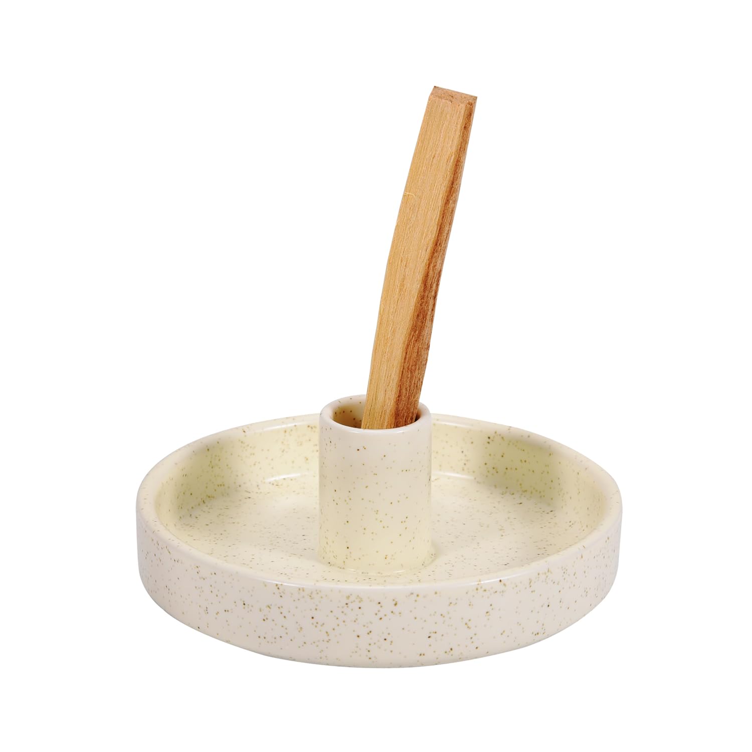 Palo Santo Holder, Ceramic Incense Burner for Palo Santo Wood or Scented Incense Stick, Beige