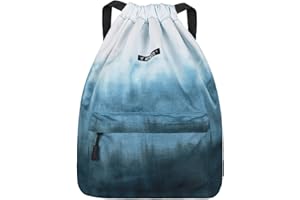 Risefit Water Resistant Drawstring Backpack, Gym Bag Beach Backpack Sackpack Sports Backpack for Men Women