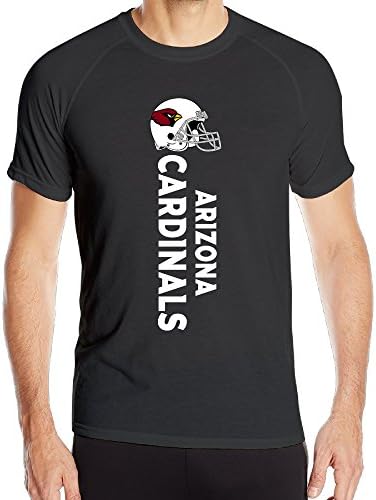 Annabelle Men's Arizona Cardinal Football Short Sleeve Sports Trendy Tee Black L