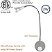 Facon 12Volt LED Flexible Bedside Light RV Boat Reading Lamp Spotlight with On&Off Switch, Interior Light for Automotive RV Trailer Motorhome