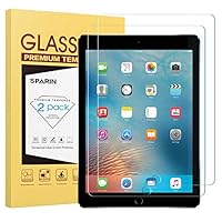 SPARIN [2 Pack] New iPad 9.7" (2018 & 2017) / iPad Pro 9.7 Screen Protector, Tempered Glass Screen Protector - Apple Pencil Compatible/High Definition/Scratch Resistant