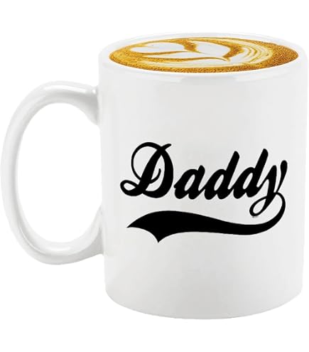 Tazza Da Caffè In Ceramica Veracco 12 Oz - "Being My Dad Is Really The Only Gift You Need", Tazza Bianca Con Scritta Divertente, Regalo Di Compleanno Per Papà E Patrigno