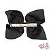 JoJo Siwa Signature Collection Black Hair Bow and Studded Silver Bow Pendant Necklace Gift Set (See More Designs and Colors)