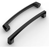 Amerdeco 10 Pack Matte Black Cabinet Pulls 5 Inch(128MM) Hole Centers Kitchen Cabinet Handles Hardware Kitchen Handles for Cabinets Cupboard Handles Drawer Pulls ZH0032
