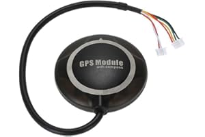 Pasuihcay 1 Piece NEO-M8N Flight Controller GPS Module with On-Board Compass M8 Engine PX4 Black NEO-M8N GPS Module for Drone