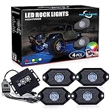 MICTUNING RGB LED Rock Lights with Upgraded APP