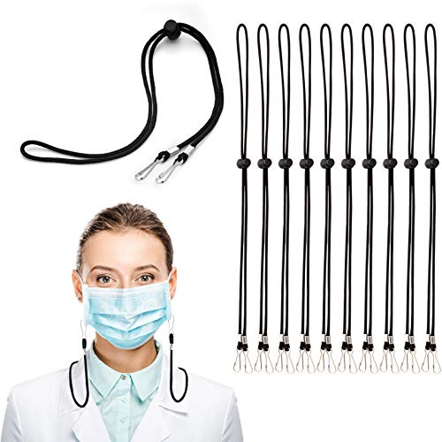 10 Pack Adjustable Face Mask Lanyard For Adults/Kids Handy