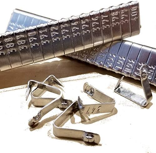 Pinnon Hatch Farms Jiffy Wing Bands Custom Stamped Aluminum Bands Chicken Pheasant Poultry Bird Tags (100, Silver)