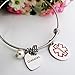 ALoveSoul Medical Alert Bracelet for Women - Stainless Steel Diabetic Alert ID Bracelet for Women Expandable Bangle Medical Bracelet