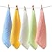 Kyapoo Baby Washcloths 10 Pack Premuim Bamboo Extra Absorbent and Soft for Babies,Newborns, Infants and Toddlers, Perfect for Sensitive Skin Baby Shower Gift,Colorful