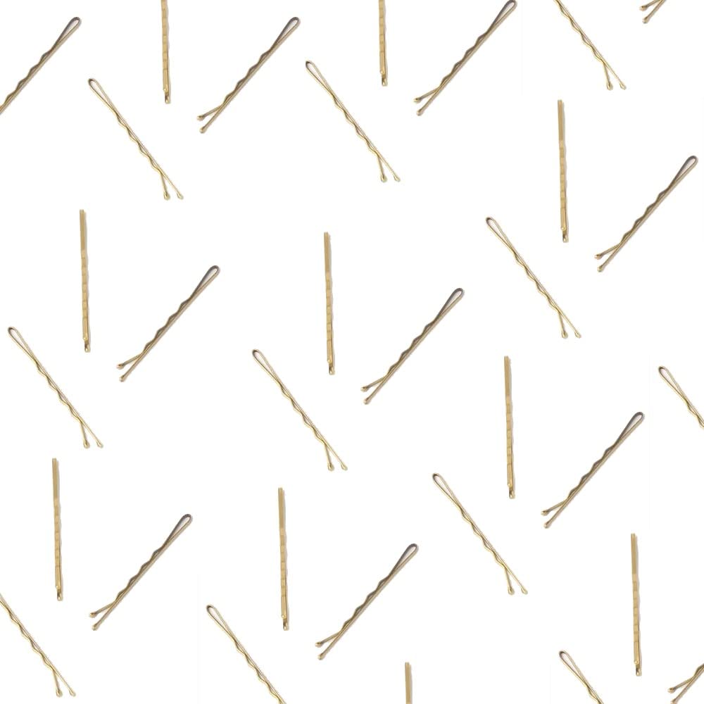 Topkids Accessories Hair Grips for Women and Girls, Bobby Pins Kirby Grips Small Hair Clips Women Hair Styling Accessories Hair Pins for Buns Accessories (50mm, Blonde Gold Laquer 72pc) — image 1