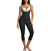 Open Bust Tummy Control Shapewear Bodysuits for Women Compression Leggings Full Body Seamless Faja Butt Lifting Body Shaper