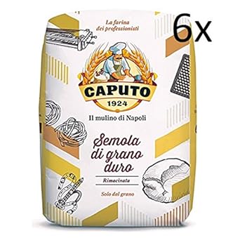 Caputo - Hartweizengrieß - Semola di grano duro rimacinata (6 x 1 kg)