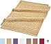 Superior Hotel & Spa Quality Bath Mat Set of 2, Made of Long-Staple Combed Cotton, Durable and Washable Bathroom Mat 2-Pack - Toast, 22