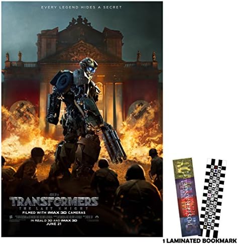 Transformers 5 : The Last Knight (2017) - Every Legend Has A Secret - 13 in x 19 in Movie Poster Flyer BORDERLESS + Free Bookmark