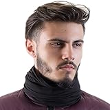 Fleece Neck Warmer [Solids] / Reversible Neck Gaiter Tube, Ear Warmer Headband, Mask & Beanie. Ultimate Thermal Retention, Versatility & Style. Performance Comfort Fleece & Polyester Construction