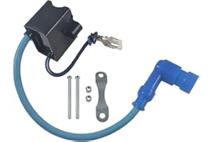 JOIQEXJ High Performance CDI Ignition Coil Fit for 49cc - 50cc 60cc 66cc 80cc 2-stroke Engine Motor Motorized Bicycle Bike With Mounting Parts Blue