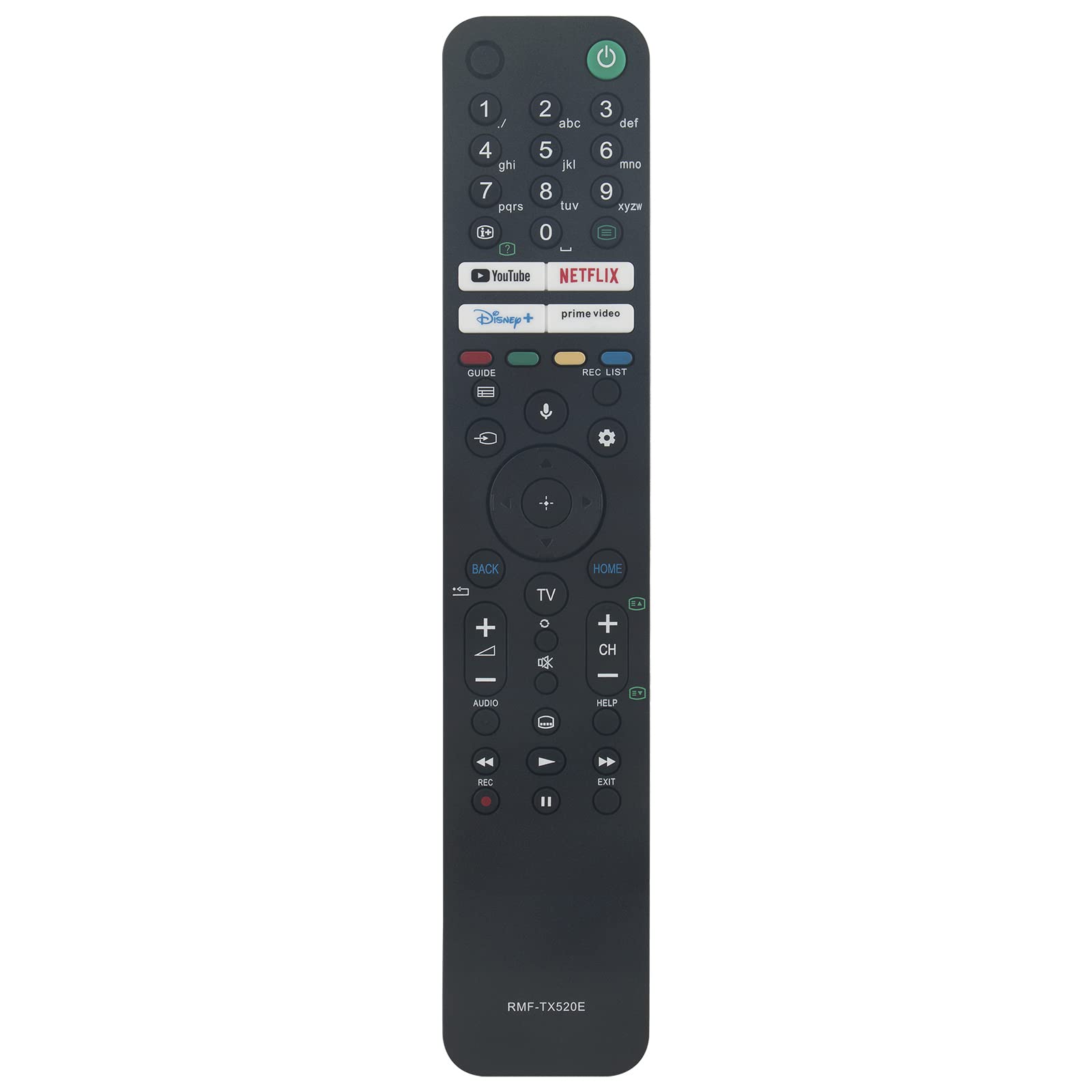 VINABTY RMF-TX520E RMFTX520E Voice Search Remote Control fit for Sony Bravia TV W800, X80J, X81J, X82J, X85J, X90J, X92J, X93J, X94J, A80J series TV with 4 Hot Keys