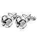 Jstyle Knot Cufflinks for Men Shirt Cufflinks Silver Tone Unique Business Wedding