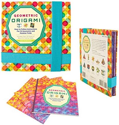Geometric Origami Kit: Easy to Follow Instructions For 10 Geometric and Modular Folds-Includes Over 70 Pieces of Beautiful Folding Paper
