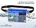 WisVertor Waterproof Pouch Bag Case with Waist Strap for Beach, Swimming, Boating, Kayaking, Fishing, Hiking, Camping - Protect for iPhone, Cell Phone, Camera, Cash, MP3, Passport, From Water (BLUE)