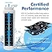 Waterdrop UKF8001 Replacement Refrigerator Water Filter, Compatible with Maytag UKF8001, UKF8001AXX, UKF8001P, Whirlpool 4396395, 469006, EDR4RXD1, EveryDrop Filter 4, Puriclean II, Standard, 4 Pack
