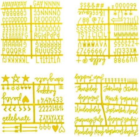 Shaoyanger 4Pcs/Set Characters for Felt Letter Board Numbers for Changeable Letter Board