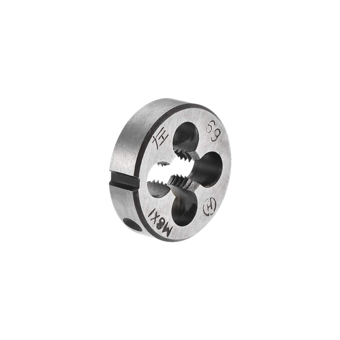 sourcing map M8 X 1 Metric Round Die, Machine Thread Left Hand Threading Die, Alloy Tool Steel Screw Thread Cutting Die