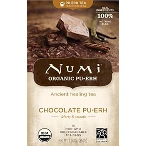 Numi Organic Tea Chocolate Puerh, Full Leaf Black Tea, 16-Count Tea Bags (2er-Pack), Garden, Haus, Garten, Rasen…