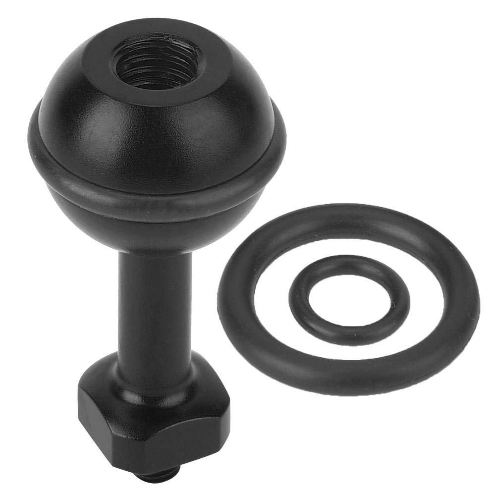 Topiky Aluminum Alloy Diving Bracket Ball Head Base Fill Light Holder Mount with 1/4'' Screw Hole,for OSMO for for for XiaoYi Action Camera(Black)
