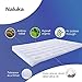 Naluka Mattress Pad Twin Size with Deep Pocket Microplush Mattress Topper with Fitted Skirt Quilted Stretch Pillow Top (39”x75”)