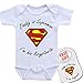 Igloo Daddy Is Superman & I'm His Kriptonite Cute Baby Bodysuit Onesie & Matching Bib