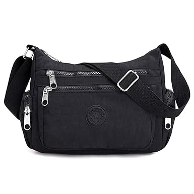 Kukoo Kukoo Multi Pocket Crossbody Bag Spacious Shoulder Purse Waterproof Travel Handbags for Women