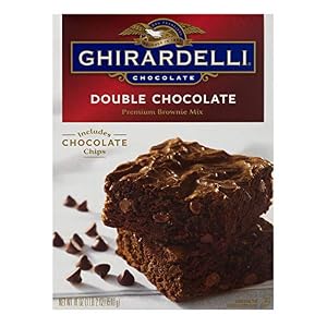 Image of Ghirardelli Double Chocolate Brownie Mix, 18-Ounce Boxes (Pack of 12)