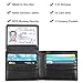 RFID Blocking Cowhide Leather Bifold Wallet for Men with 2 ID Windows(Carbon Fiber Leather Black)